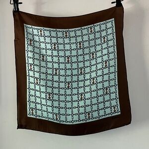 Vintage Echo Horse Bit Silk Chinon Scarf